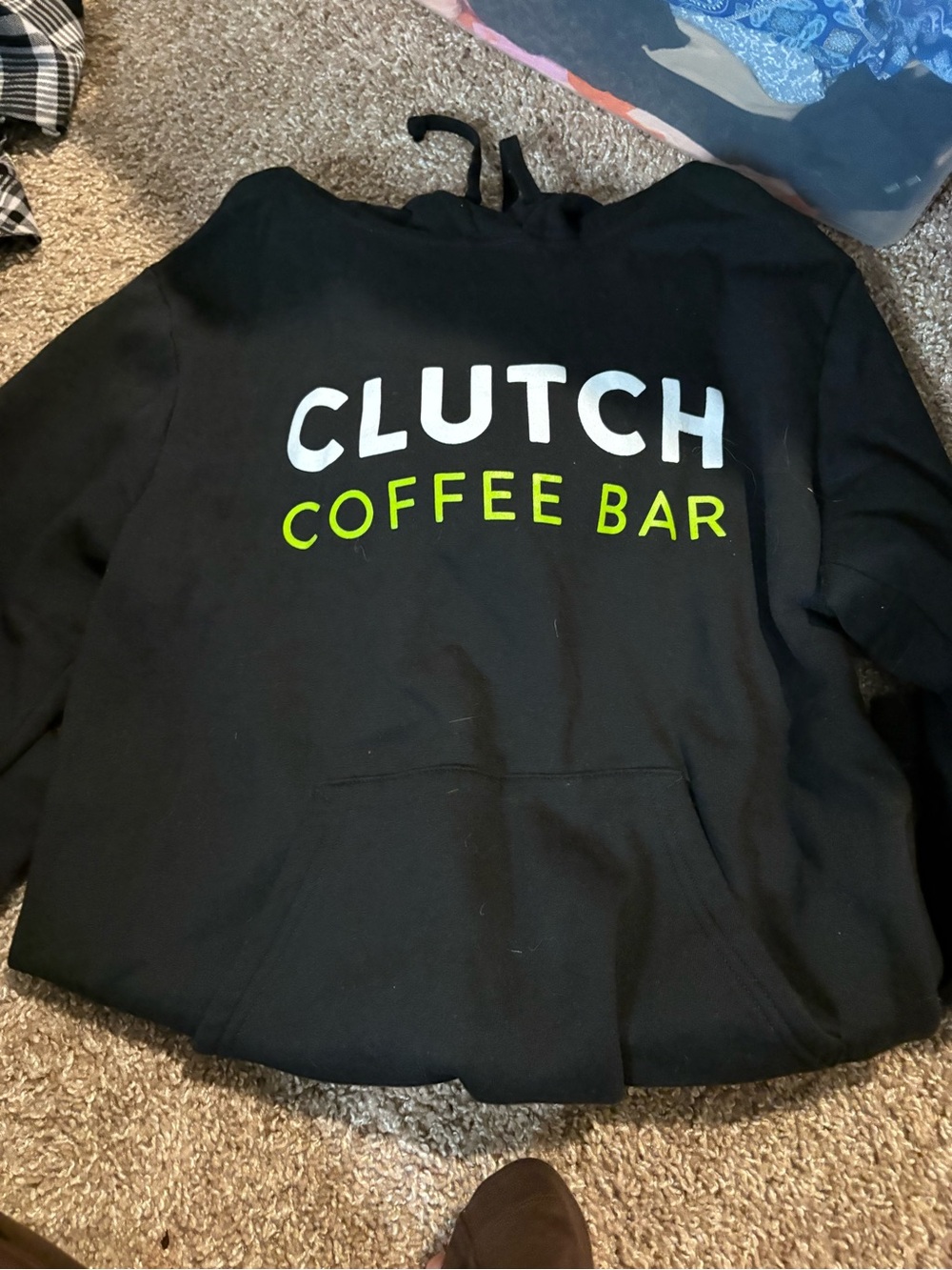 Clutch Coffee Bar Black Pullover Hoodie